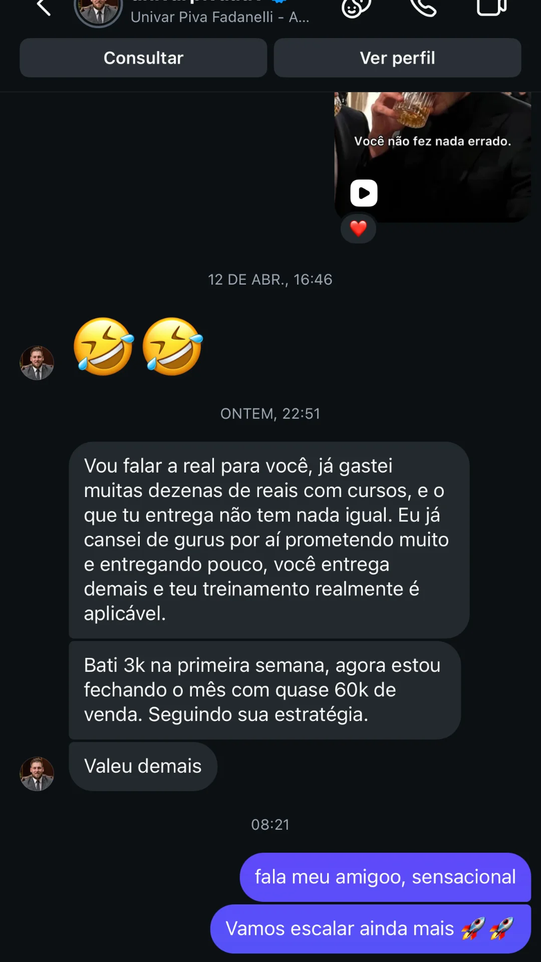 Univar Piva - fechando o mês com quase 60k de venda